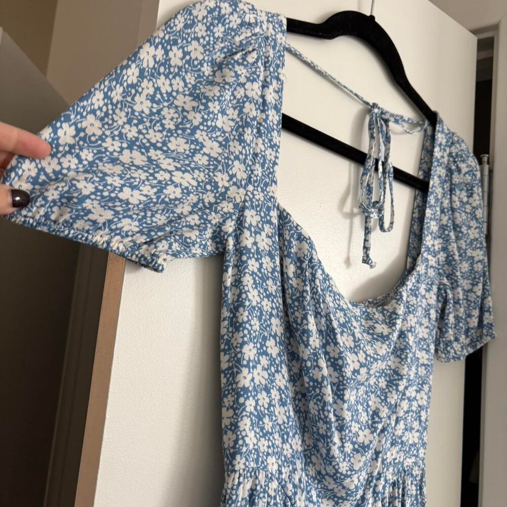 Reformation maxi dress blue floral ditzy print XS - Picture 2 of 6